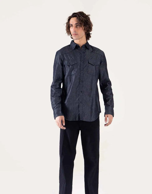 DENIM BUTTON DOWN SHIRT